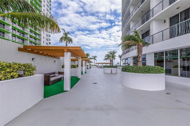 1750 N Bayshore Dr Unit 3308, Miami, FL 33132 - view of home's community with a pergola