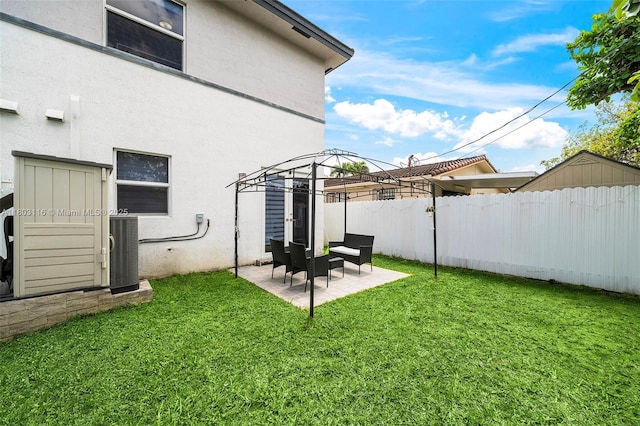 910 SW 65th Ave, West Miami, FL 33144 - view of yard featuring cooling unit, a patio, and a gazebo