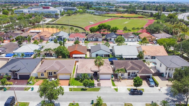 9072 NW 145th St, Miami Lakes, FL 33018 - aerial perspective of suburban area