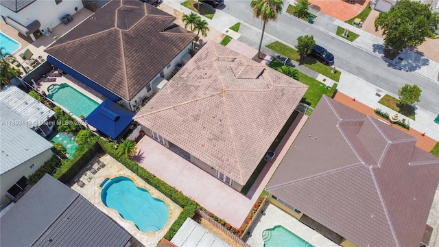 9072 NW 145th St, Miami Lakes, FL 33018 - drone / aerial view of a pool