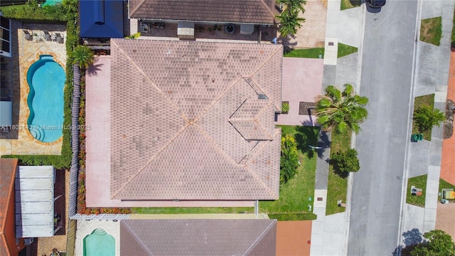 9072 NW 145th St, Miami Lakes, FL 33018 - drone / aerial view of a pool area