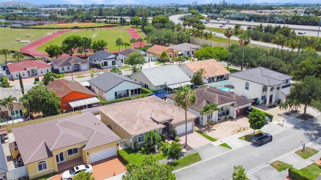 9072 NW 145th St, Miami Lakes, FL 33018 - aerial view of residential area