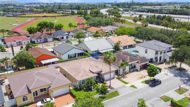 9072 NW 145th St, Miami Lakes, FL 33018 - aerial view of residential area