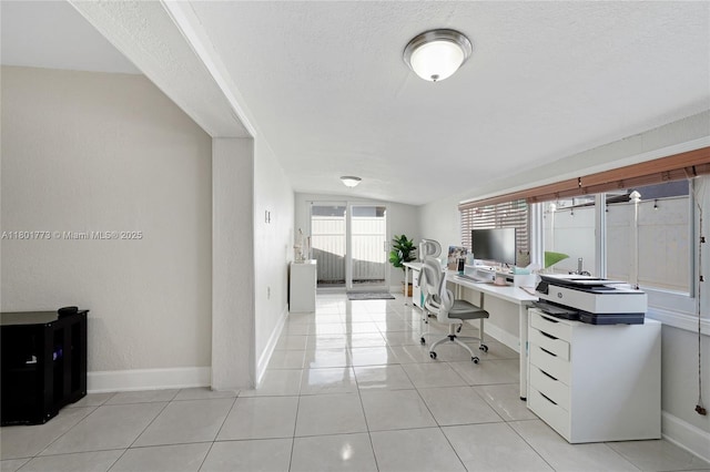 857 W 37th St, Hialeah, FL 33012 - office area featuring baseboards and light tile patterned floors