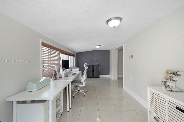 857 W 37th St, Hialeah, FL 33012 - office area featuring baseboards and light tile patterned floors