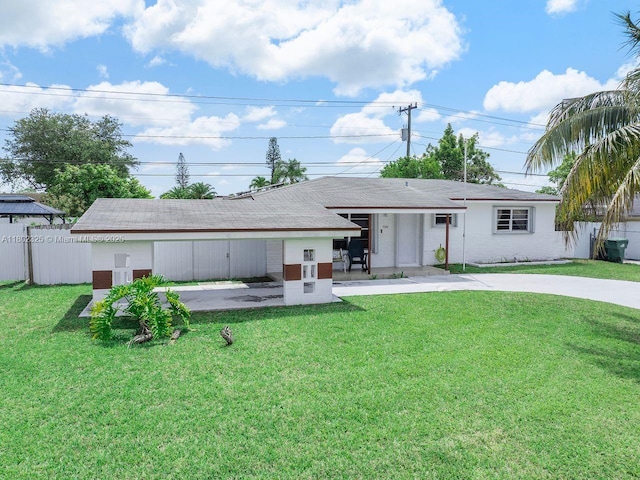 17331 SW 119th Ave, Miami, FL 33177 - view of front of home featuring concrete driveway and a carport