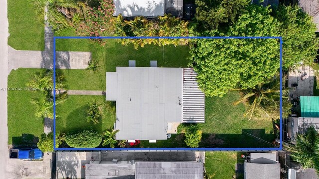 631 NE 12th St, Homestead, FL 33030 - aerial view of property's location featuring property parcel outlined