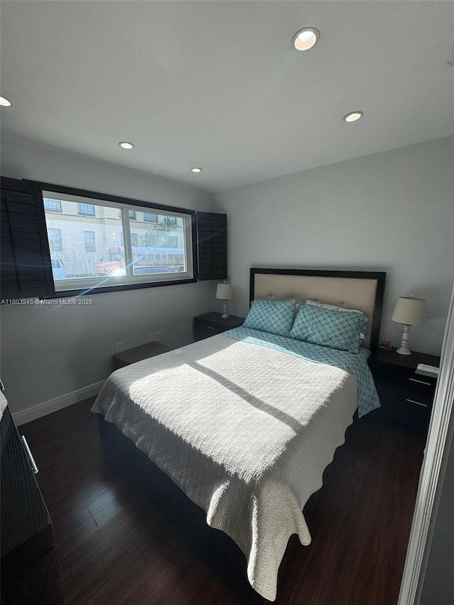 111 SW 24th Ave, Miami, FL 33135 - bedroom featuring wood finished floors, recessed lighting, and baseboards