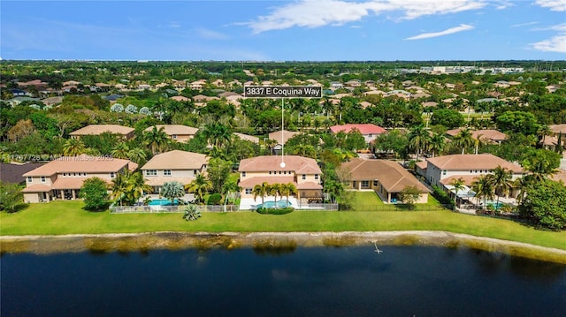 3837 E Coquina Way, Weston, FL 33332 - aerial perspective of suburban area with a large body of water