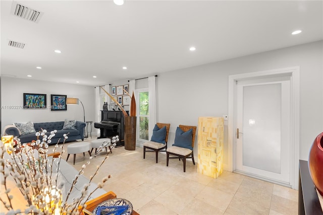 6809 Mentone St, Coral Gables, FL 33146 - living area featuring recessed lighting
