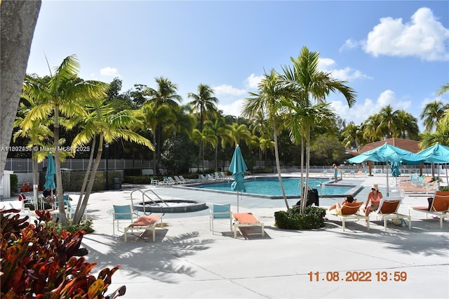 100 Bayview Dr Unit 309, Sunny Isles Beach, FL 33160 - community pool featuring fence and a patio area