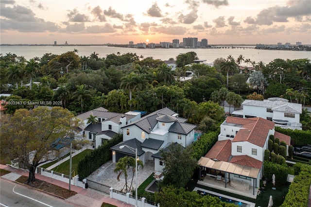 5978 Alton Rd, Miami Beach, FL 33140 - aerial view at dusk of a water view