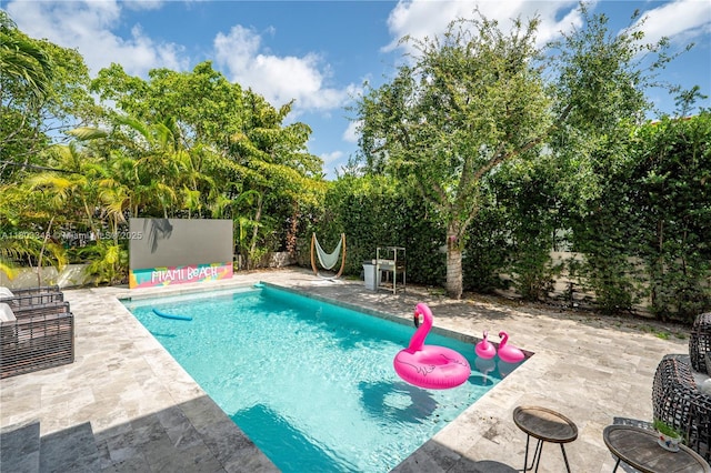 5978 Alton Rd, Miami Beach, FL 33140 - view of pool with a patio and fence