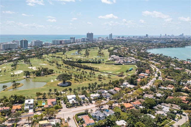 5978 Alton Rd, Miami Beach, FL 33140 - view of property location with a skyline view, a nearby body of water, and a golf course