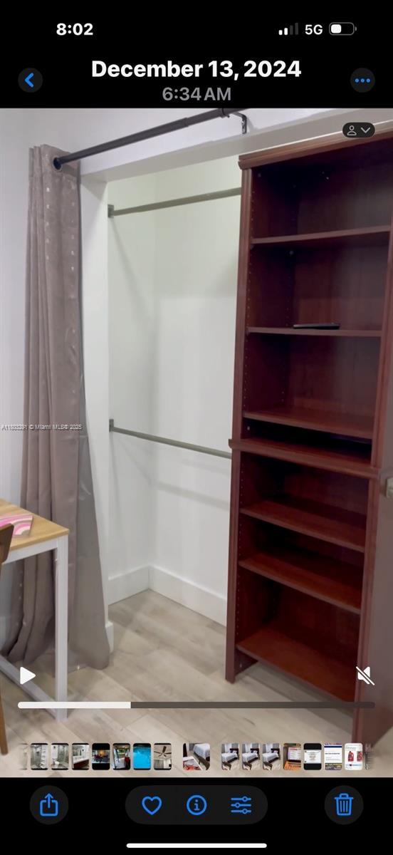 view of closet