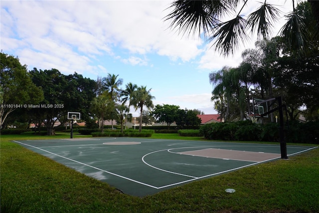 1132 Cedar Falls Dr, Weston, FL 33327 - view of basketball court with community basketball court and a yard