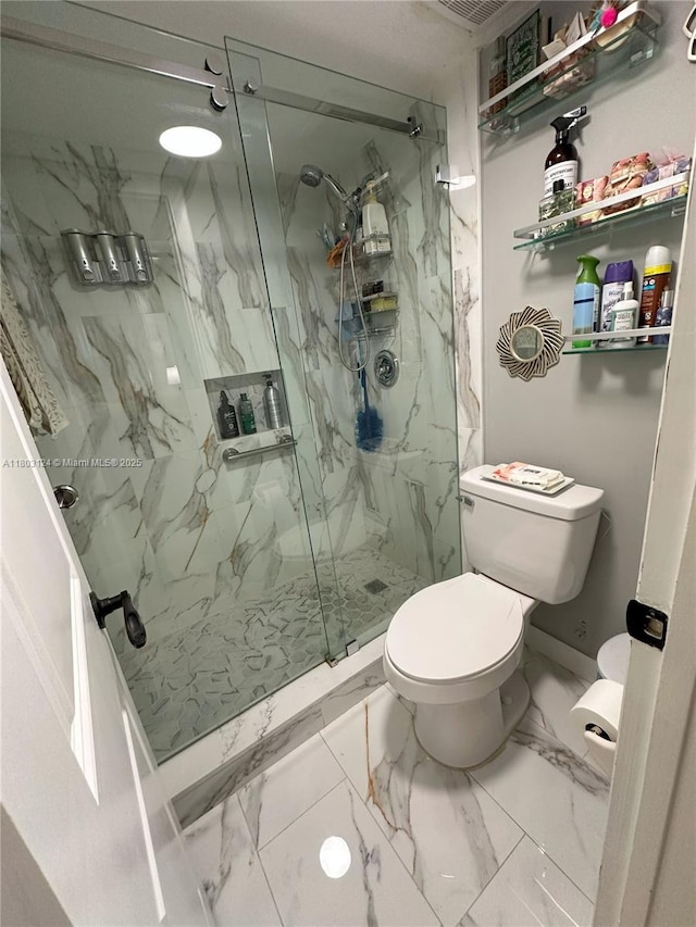 13707 Kendale Lakes Cir Unit 110, Miami, FL 33183 - full bath featuring marble look tiles and a marble finish shower