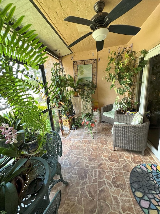 13707 Kendale Lakes Cir Unit 110, Miami, FL 33183 - view of patio / terrace featuring ceiling fan