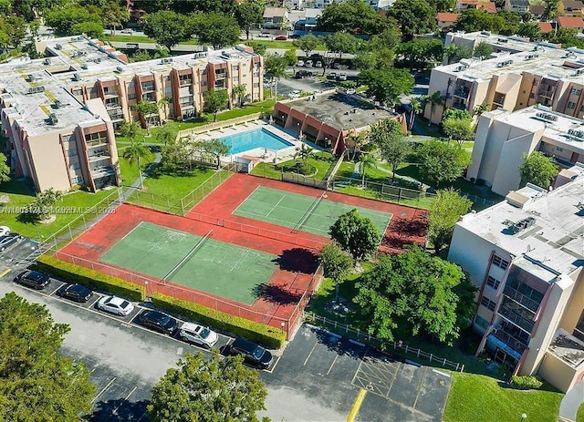 13707 Kendale Lakes Cir Unit 110, Miami, FL 33183 - drone / aerial view of a pool