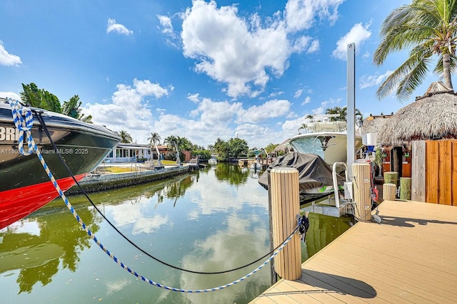 963 Nautilus Isle, Dania Beach, FL 33004 - dock featuring a water view