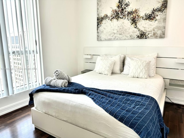 9066 SW 73rd Ct Unit 1703, Miami, FL 33156 - bedroom with dark wood finished floors