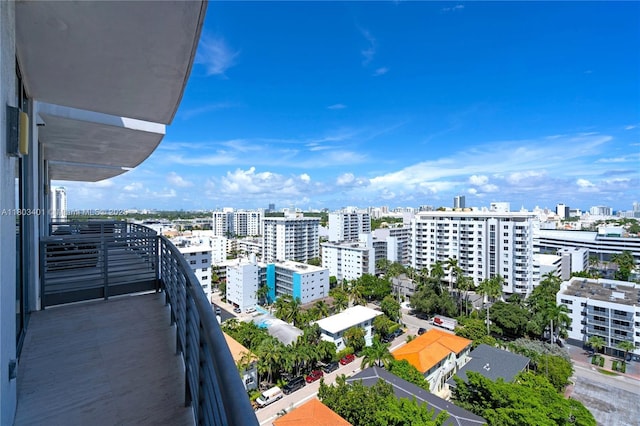 1445 16th St Unit Ph-4, Miami Beach, FL 33139 - balcony featuring a view of city