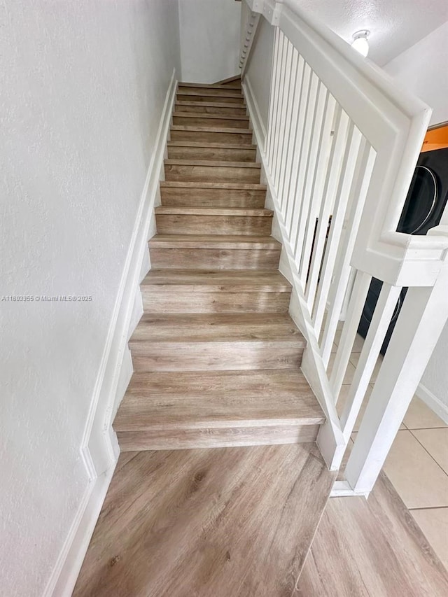 9153 SW 227th St Unit 3, Cutler Bay, FL 33190 - stairway with wood finished floors
