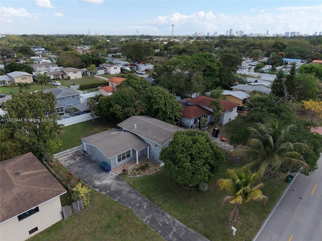 1345 NE 199th St, Miami, FL 33179 - aerial view of property and surrounding area featuring nearby suburban area