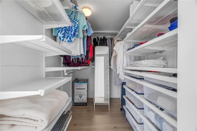 6620 Indian Creek Dr Unit 619, Miami Beach, FL 33141 - spacious closet featuring wood finished floors