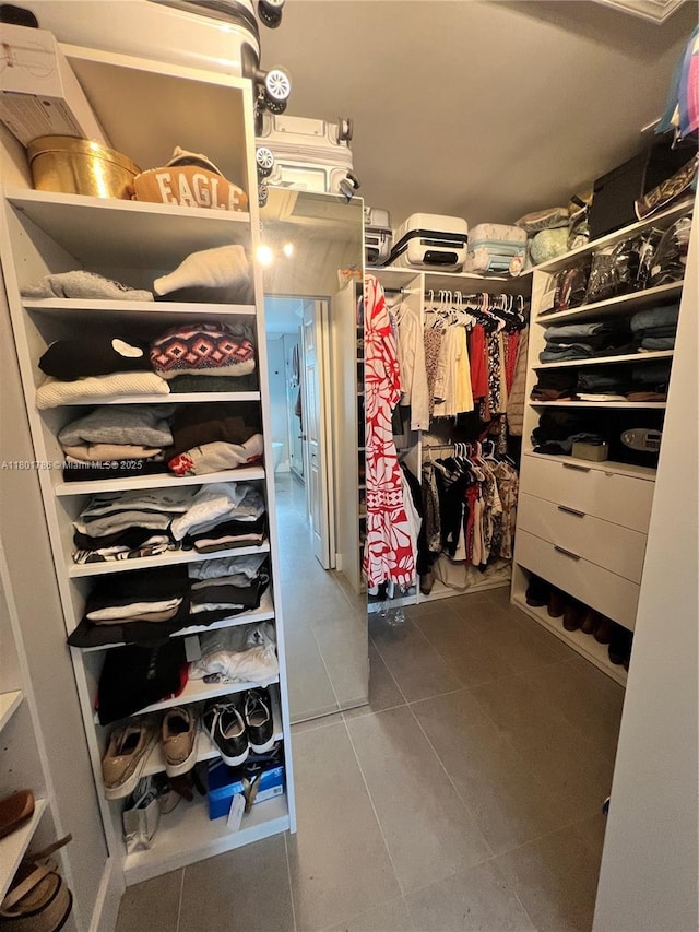 1192 Chinaberry Dr, Weston, FL 33327 - spacious closet with dark tile patterned flooring