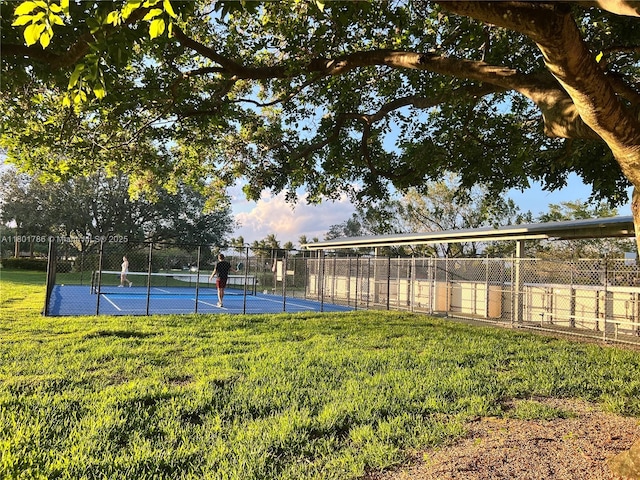 1192 Chinaberry Dr, Weston, FL 33327 - view of sport court featuring a tennis court