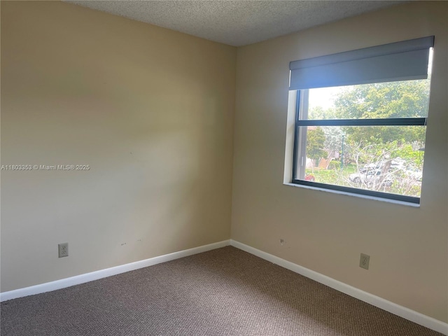 1124 NW 106th Ter Unit 202, Pembroke Pines, FL 33026 - spare room featuring carpet flooring, baseboards, and a textured ceiling