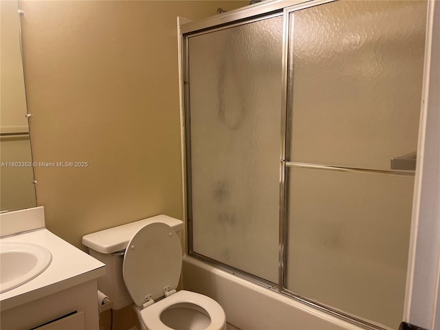 1124 NW 106th Ter Unit 202, Pembroke Pines, FL 33026 - bathroom with toilet, vanity, and combined bath / shower with glass door