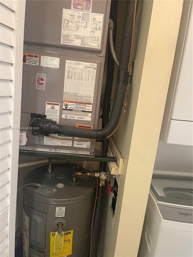 1124 NW 106th Ter Unit 202, Pembroke Pines, FL 33026 - utility room with electric water heater