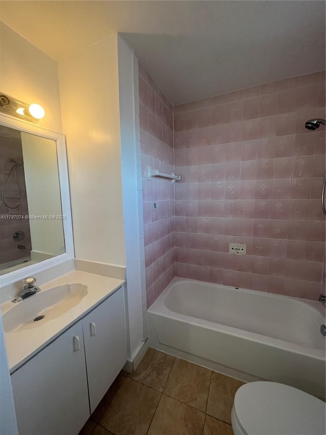 8170 NW 10th St Unit 2, Miami, FL 33126 - full bath with tile patterned flooring, shower / bathtub combination, toilet, and vanity