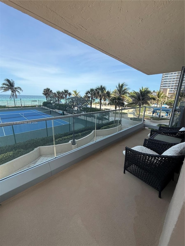 1912 S Ocean Dr Unit 3D, Hallandale Beach, FL 33009 - balcony featuring a water view