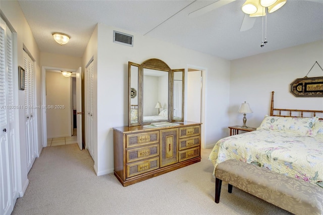 424 SE 10th St Unit 405, Dania Beach, FL 33004 - carpeted bedroom featuring a closet, a ceiling fan, and baseboards