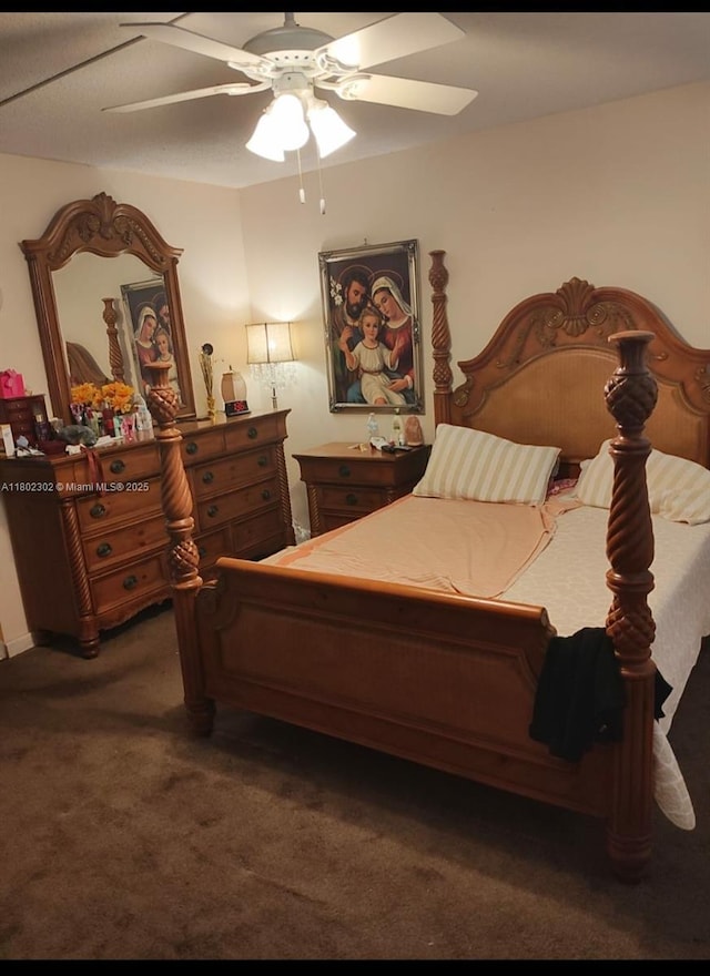 1670 NE 191st St Unit 109-3, Miami, FL 33179 - carpeted bedroom with ceiling fan