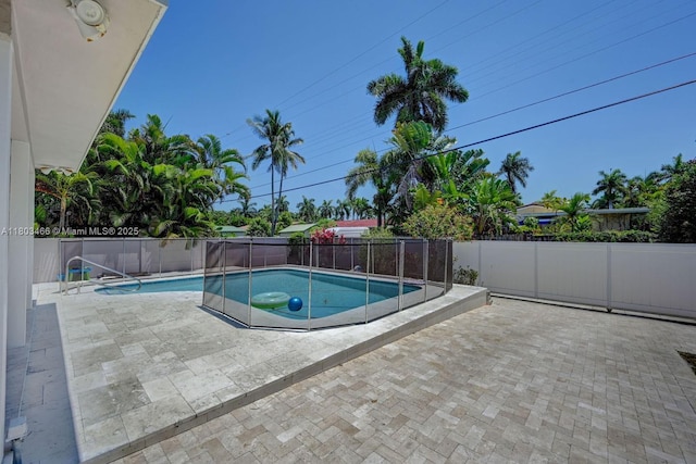 932 Polk St, Hollywood, FL 33019 - view of pool with a patio and a fenced backyard
