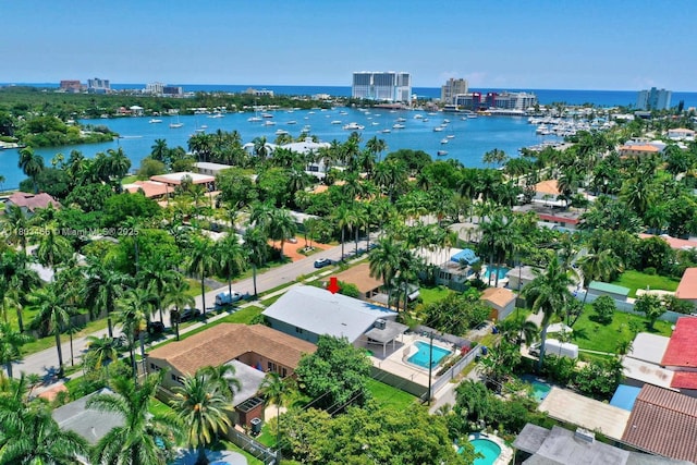 932 Polk St, Hollywood, FL 33019 - view of urban area with a nearby body of water and a pool