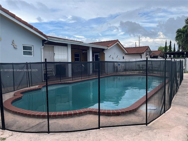 1900 SW 141st Ave, Miami, FL 33175 - view of swimming pool with fence and a patio area