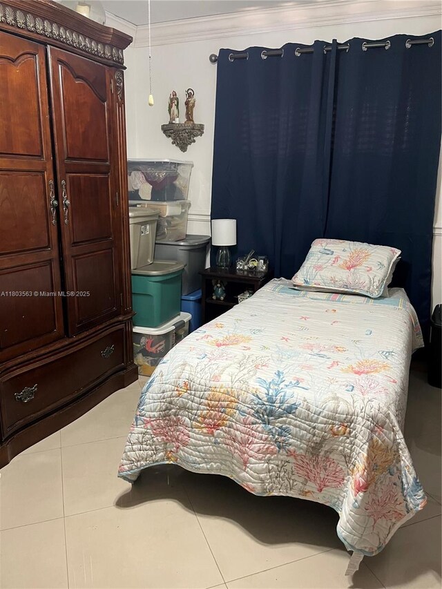 1900 SW 141st Ave, Miami, FL 33175 - bedroom featuring tile patterned floors and crown molding