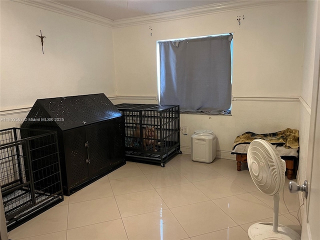 1900 SW 141st Ave, Miami, FL 33175 - misc room featuring ornamental molding and tile patterned flooring