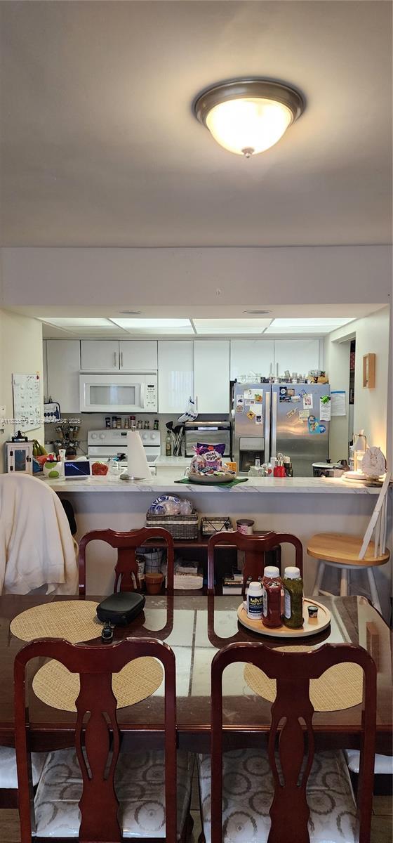 view of dining area