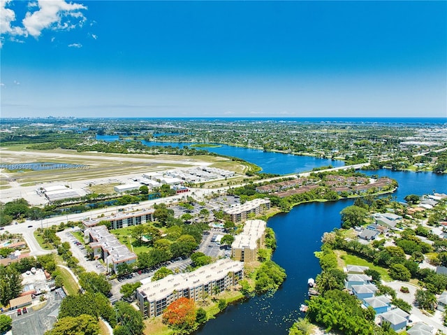 bird's eye view of a large body of water