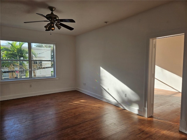 900 16th St Unit 207, Miami Beach, FL 33139 - unfurnished room featuring wood finished floors, a ceiling fan, and baseboards
