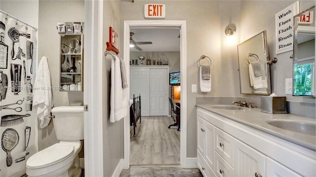 2495 Eagle Watch Ln, Weston, FL 33327 - full bath featuring toilet and double vanity