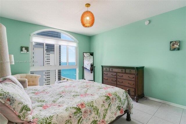 2080 S Ocean Dr Unit Ph4, Hallandale Beach, FL 33009 - bedroom featuring tile patterned floors and baseboards