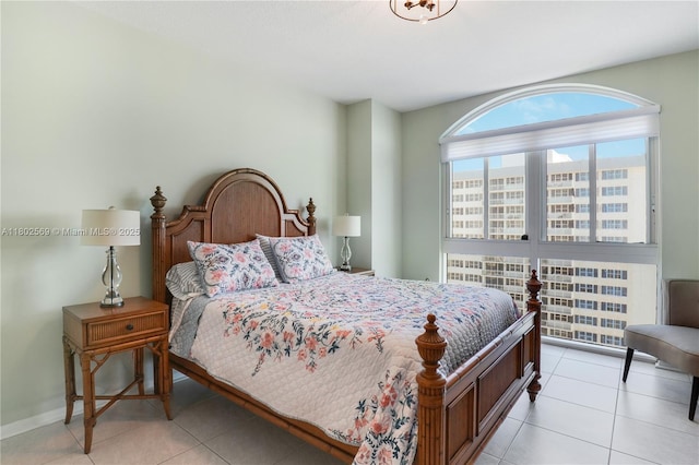 2080 S Ocean Dr Unit Ph4, Hallandale Beach, FL 33009 - bedroom featuring light tile patterned floors and baseboards
