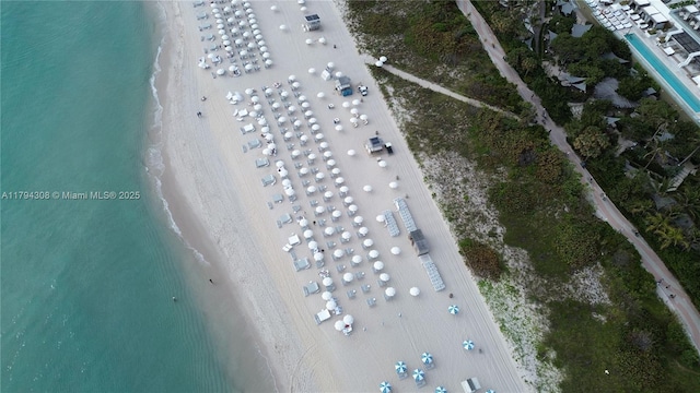 2301 Collins Ave Unit 326, Miami Beach, FL 33139 - aerial view of property and surrounding area featuring extended coastline